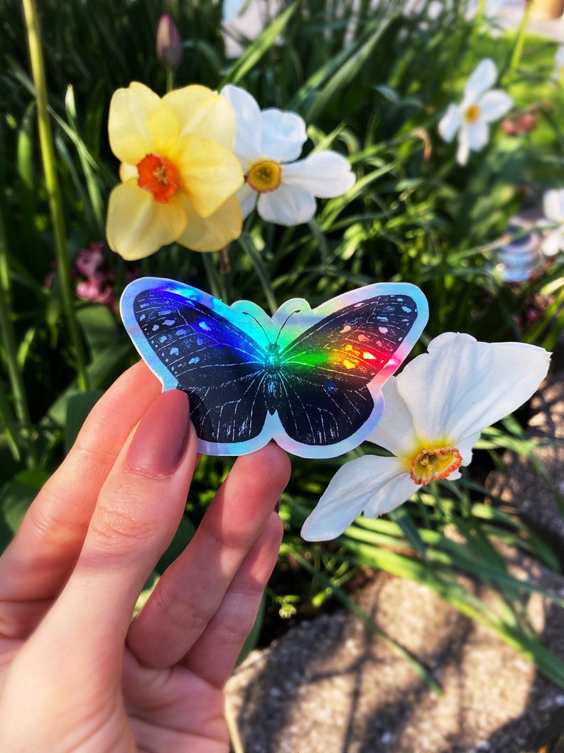 Holographic Butterfly Sticker image 3