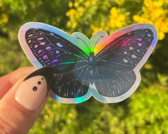 Holographic Butterfly Sticker