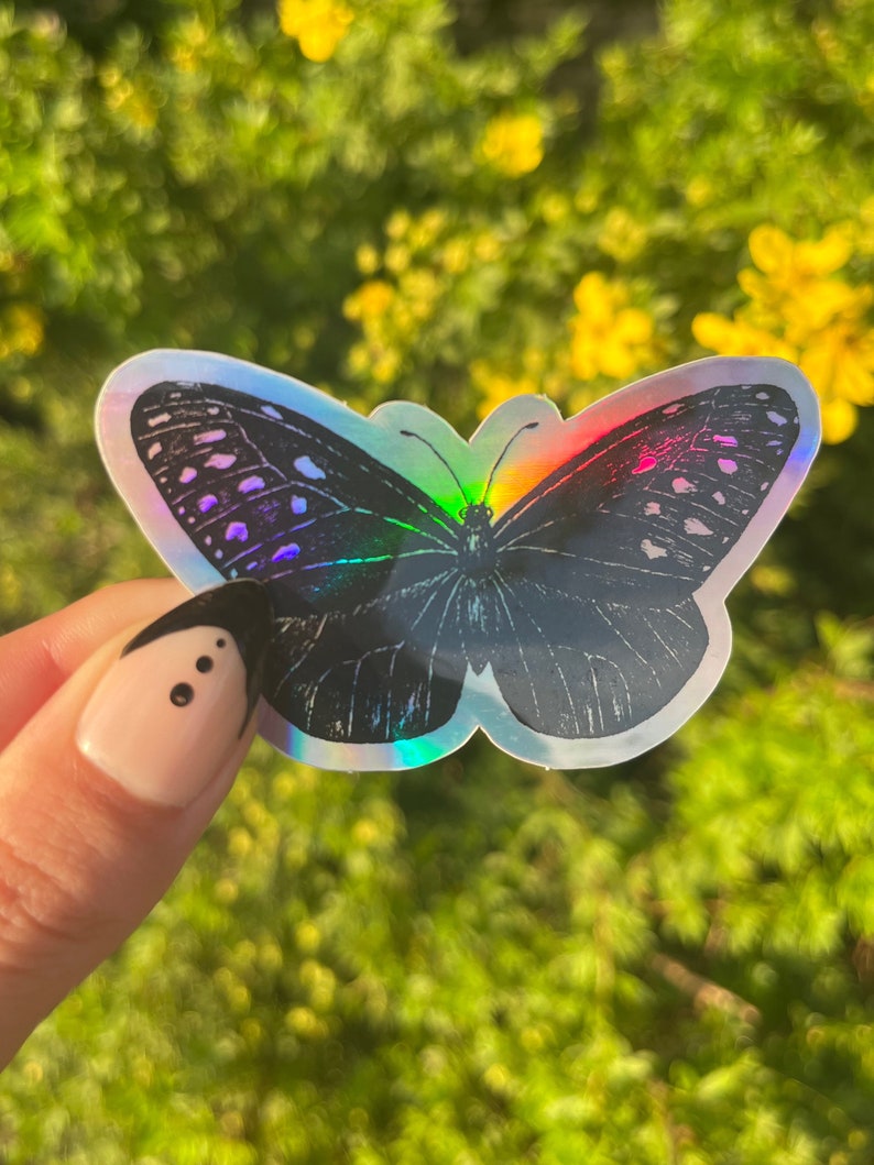 Holographic Butterfly Sticker image 1