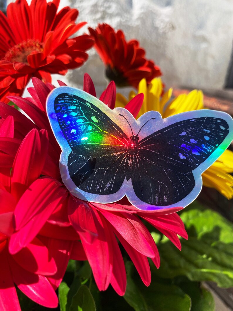 Holographic Butterfly Sticker image 4