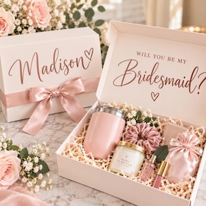 Personalized Bridesmaid proposal Box DECAL, Bridesmaid decal, Bridesmaid sticker, Will you be my bridesmaid sticker, DIY Bridesmaid Box