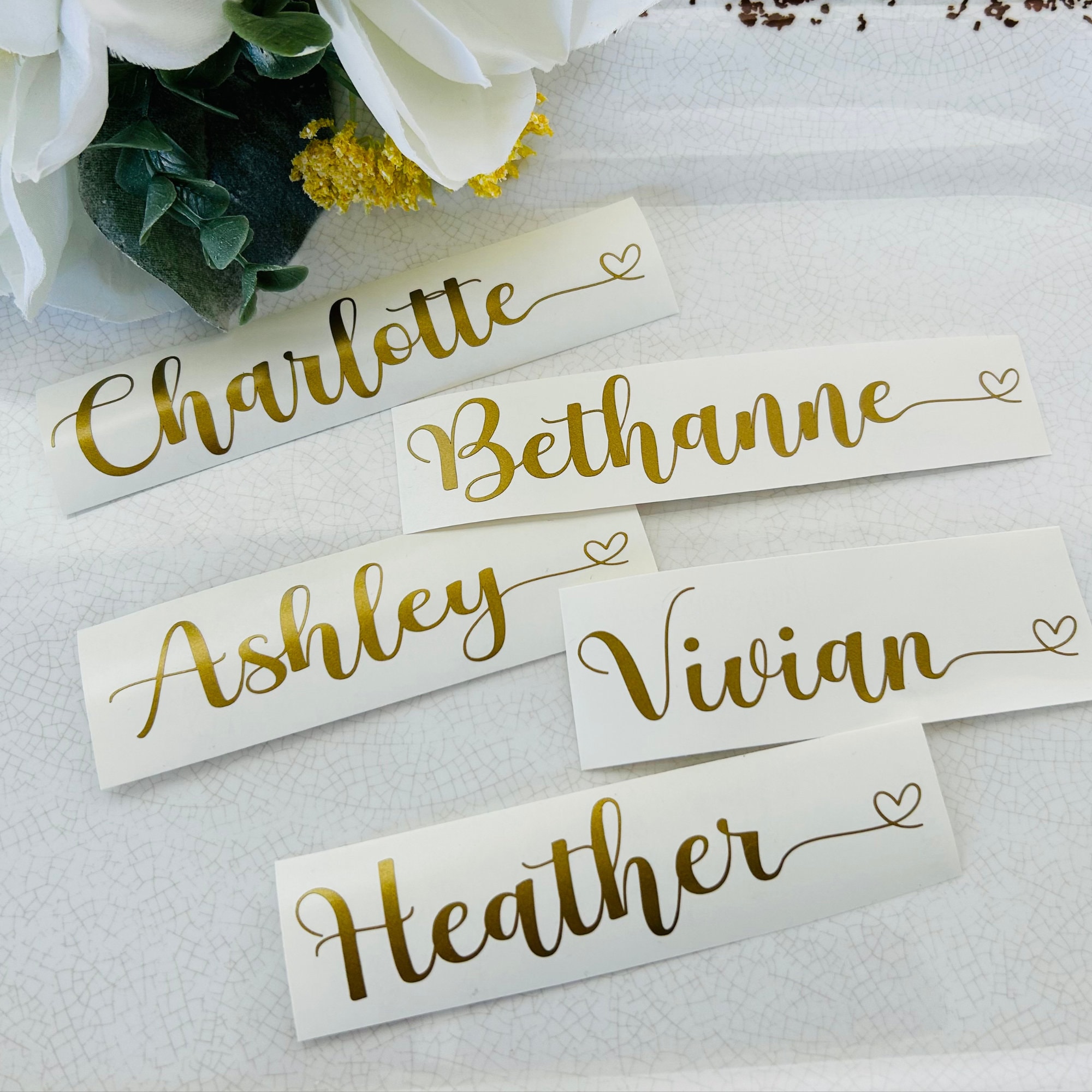Foil Wedding Initials Stickers. Personalised Letters Label. Gold, Rose Gold,  Silver Foiled Wedding Sticker. Semi Clear Matt Envelope Seal. 