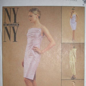 McCall's New York NY Sewing Pattern Dress in Two Lengths/Top/Hoodie/Jacket/Pants and Skirt UNCUT image 1