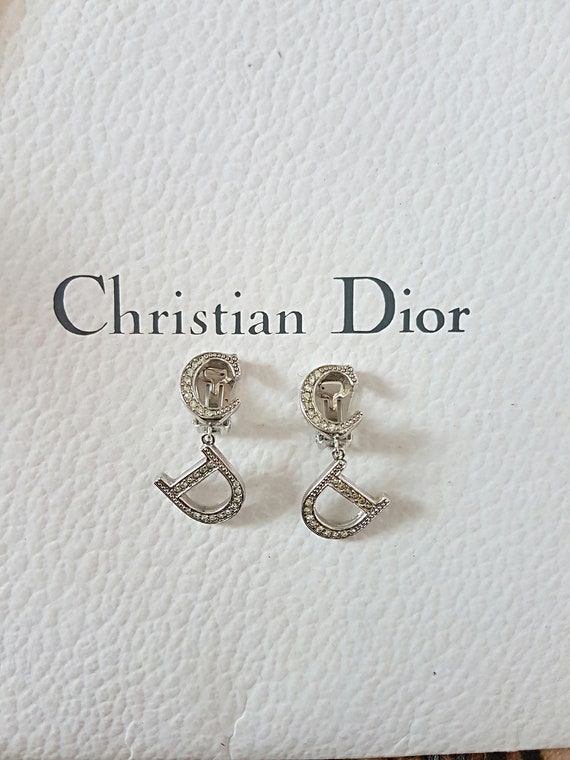 Christian dior cd earrings outlet