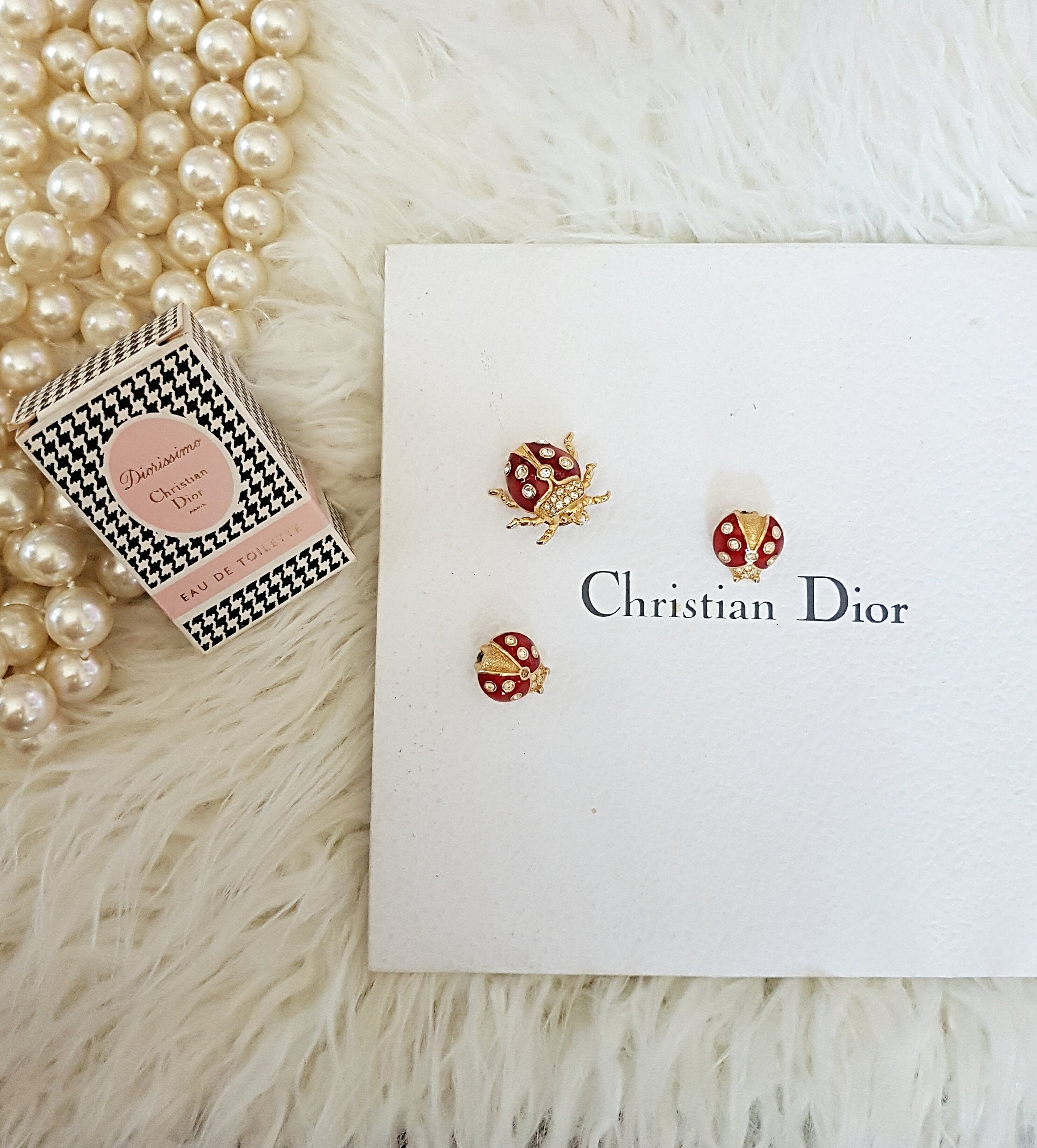 クリスチャンディオール　　ピンブローチ　LADY BUG クリスチャンディオール ピンブローチ LADY BUG