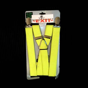 Suspenders / Braces - 1" Neon Bright Yellow image 1