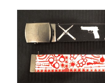 Ceinture réversible arme