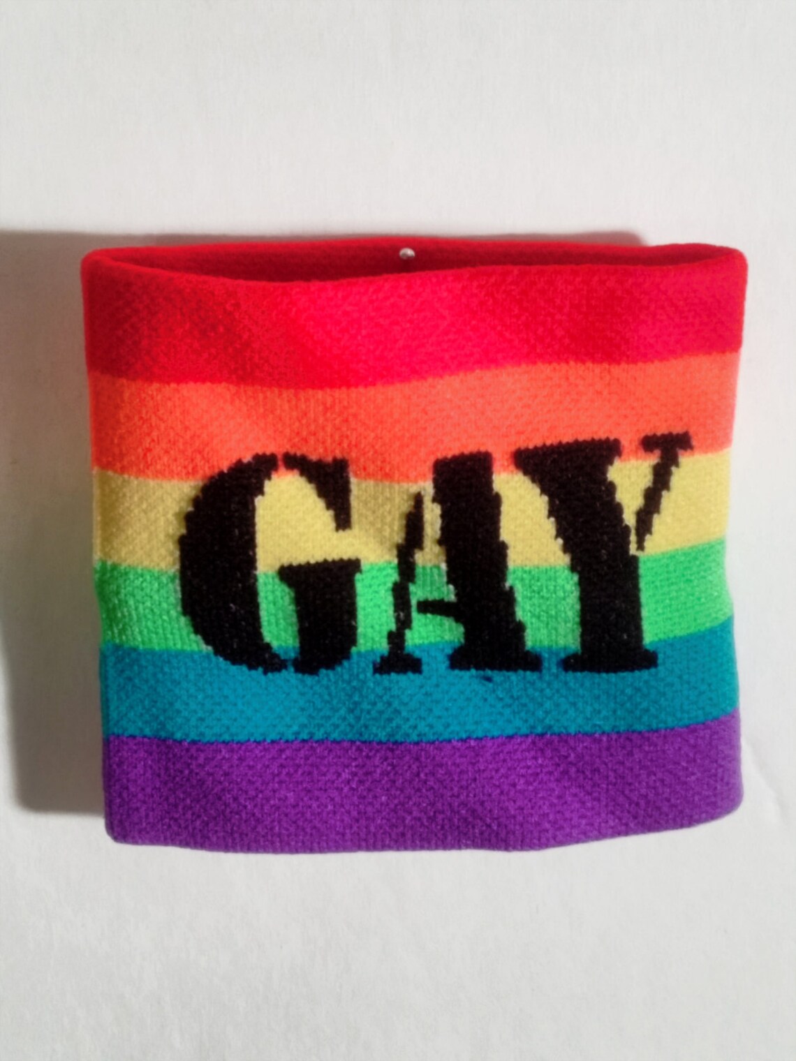 WRISTBAND GAY Rainbow Stripe | Etsy