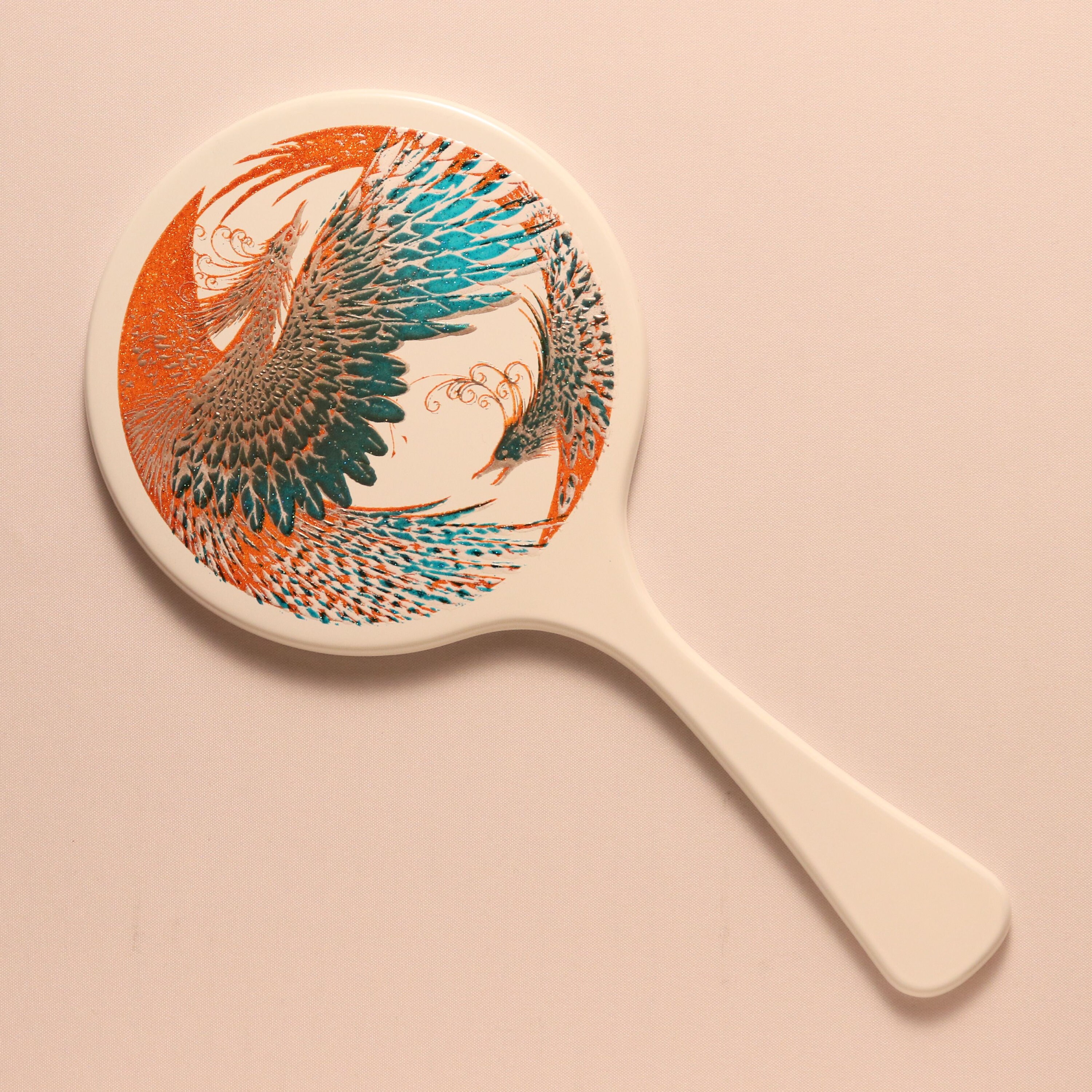 Hand Held Hand Mirror Phoenix Japan Traditional Craft Etsy UK