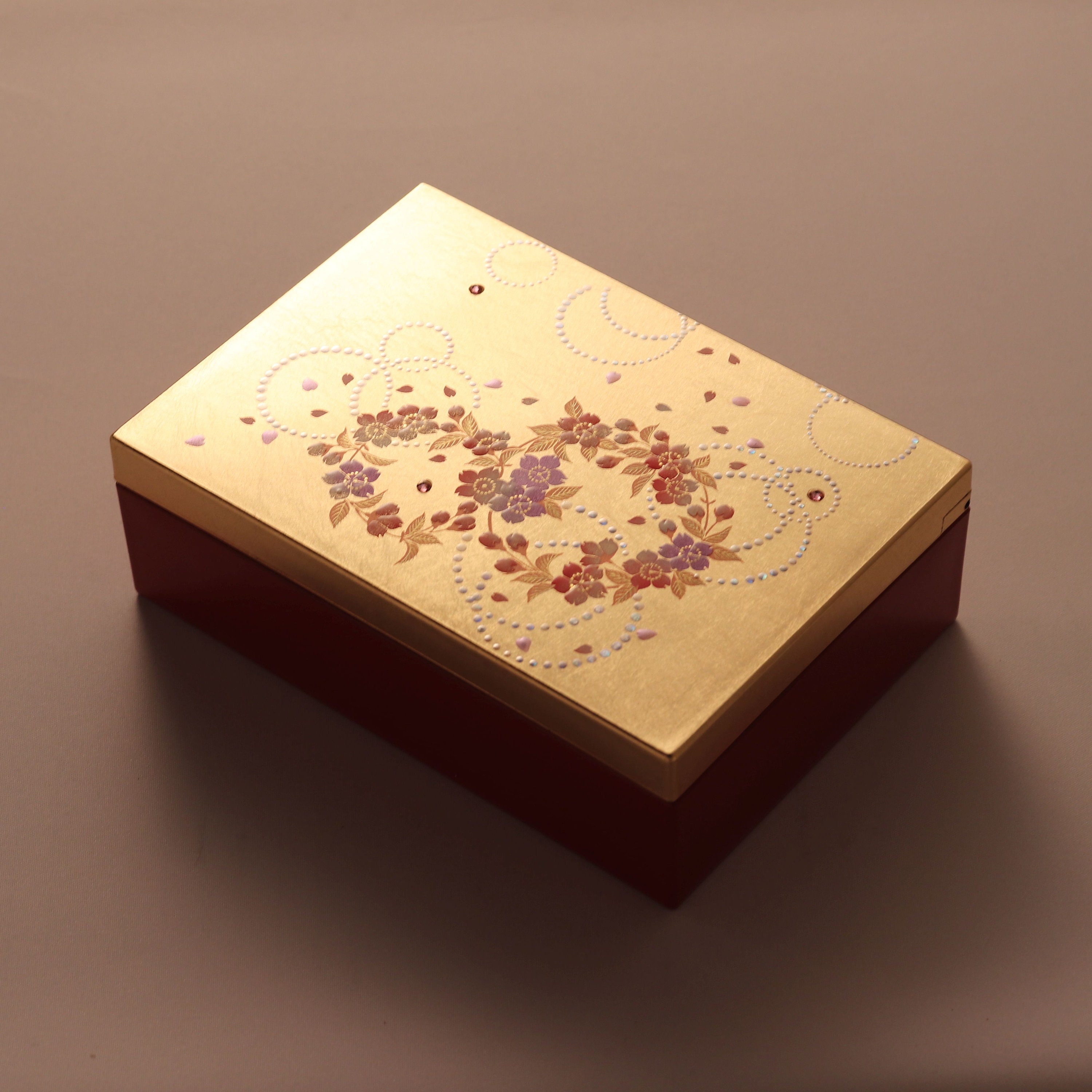 * antique box ୨୧ * ブルーの小花柄 19世紀の古い 紙箱 antique box ୨୧ * ブルーの小花柄 19世紀の古い 紙箱