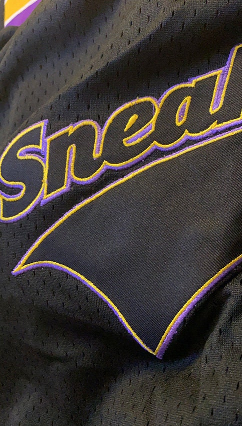 SNKRHEADNYC Sneaker Head La Lakers Shorts, Men, Unisex, Gifts, Basketball, Streetwear, Sports, Embroidered, Handmade, Urban, Holiday
