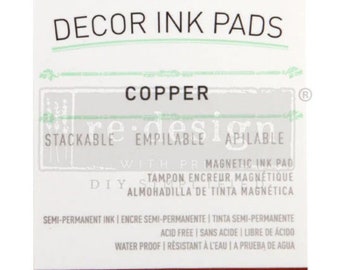 Copper Ink Pad •  ReDesign with Prima Decor • Stamps • Art Supplies • Canvas • Mixed Media • Junk Journal • Scrapbooking • Card Making