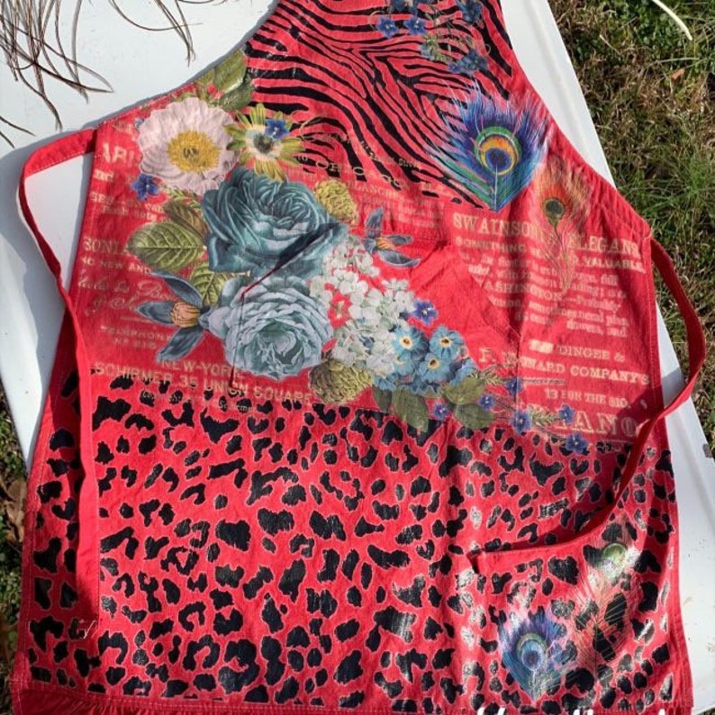 Zebra Rub on Furniture Transfer Redesign With Prima Etsy