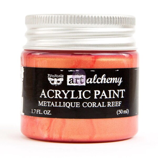 Coral Reef Acrylic Paint • Chalk • Furniture Flipping • Canvas • Mixed Media • Art Supply • Chrome • Flips • Stencil • DIY • Craft