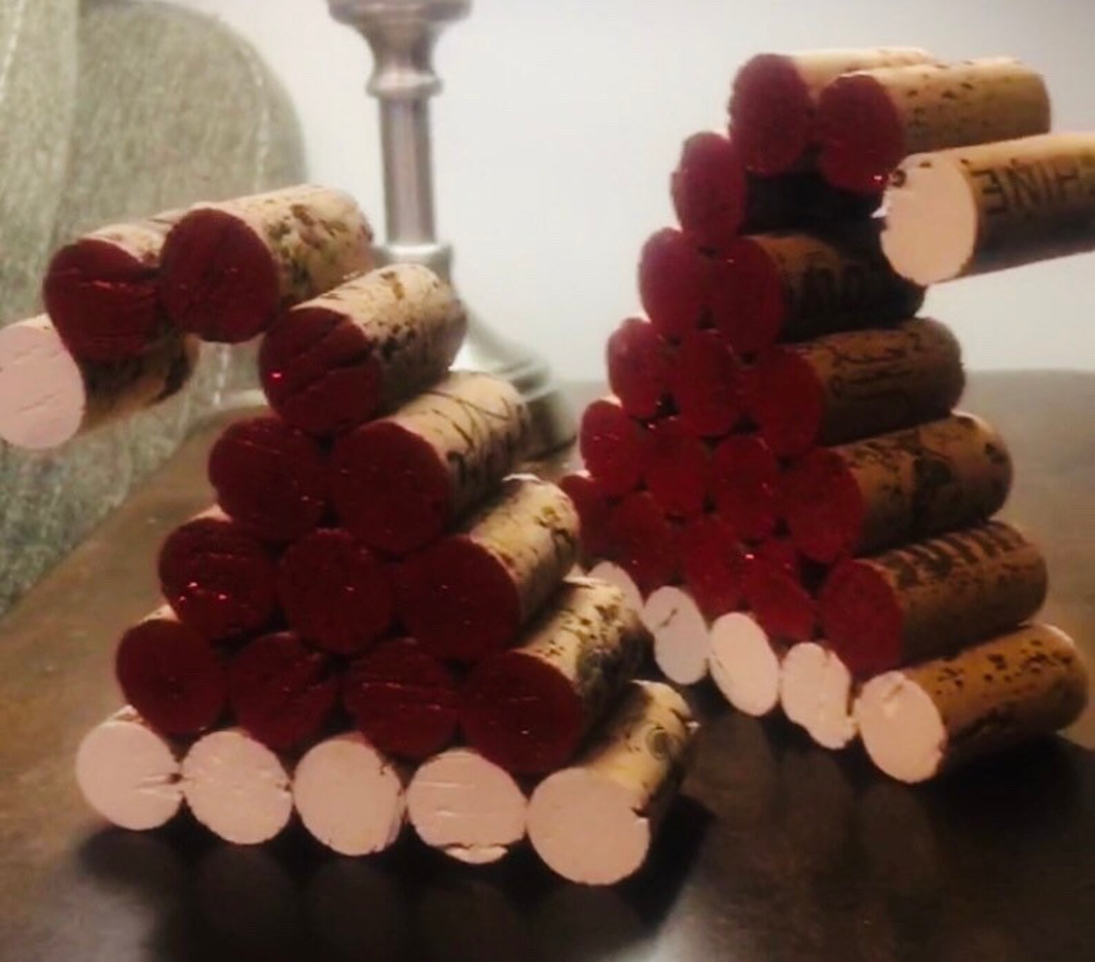 Wine Cork Santa Hats Etsy