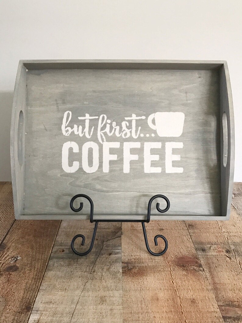 Wood Tray Decorative Tray Serving Tray Coffee Table Tray Etsy