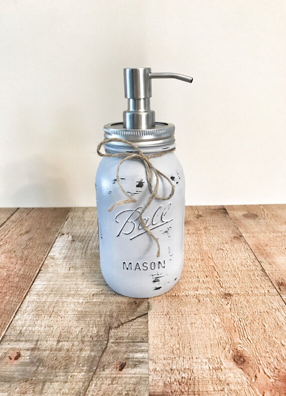 Mason jar soap dispenser Mason Jars Soap dispensers Etsy