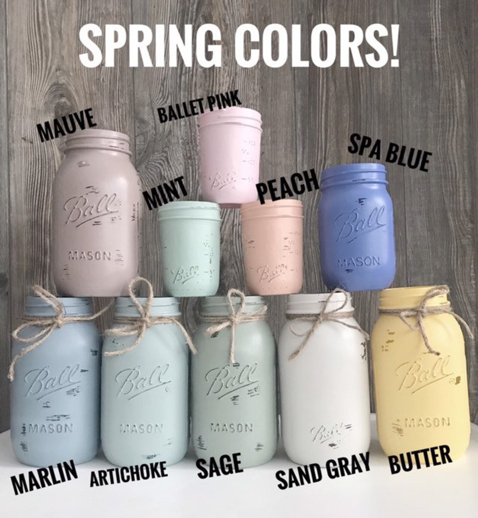 Mason Jar Bathroom Set Mason Jar Bathroom Organizer Painted Etsy