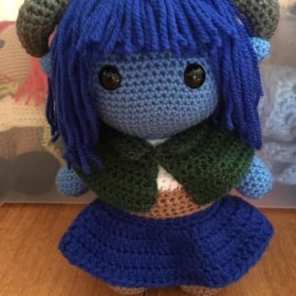 Critical Role inspired Jester Teafling Doll Crochet PDF PATTERN ONLY