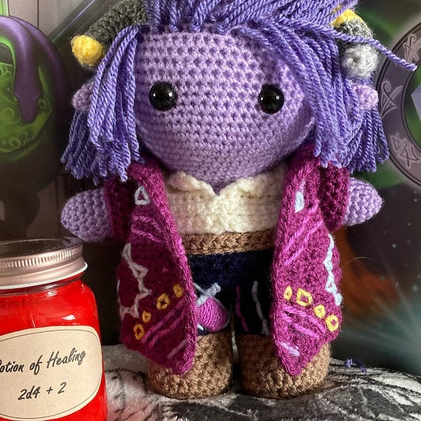 Critical Role inspired Mollymauk Doll Crochet PDF PATTERN ONLY