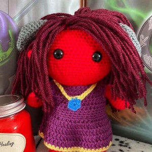 Name of the Wind Kvothe inspired doll CROCHET PDF PATTERN