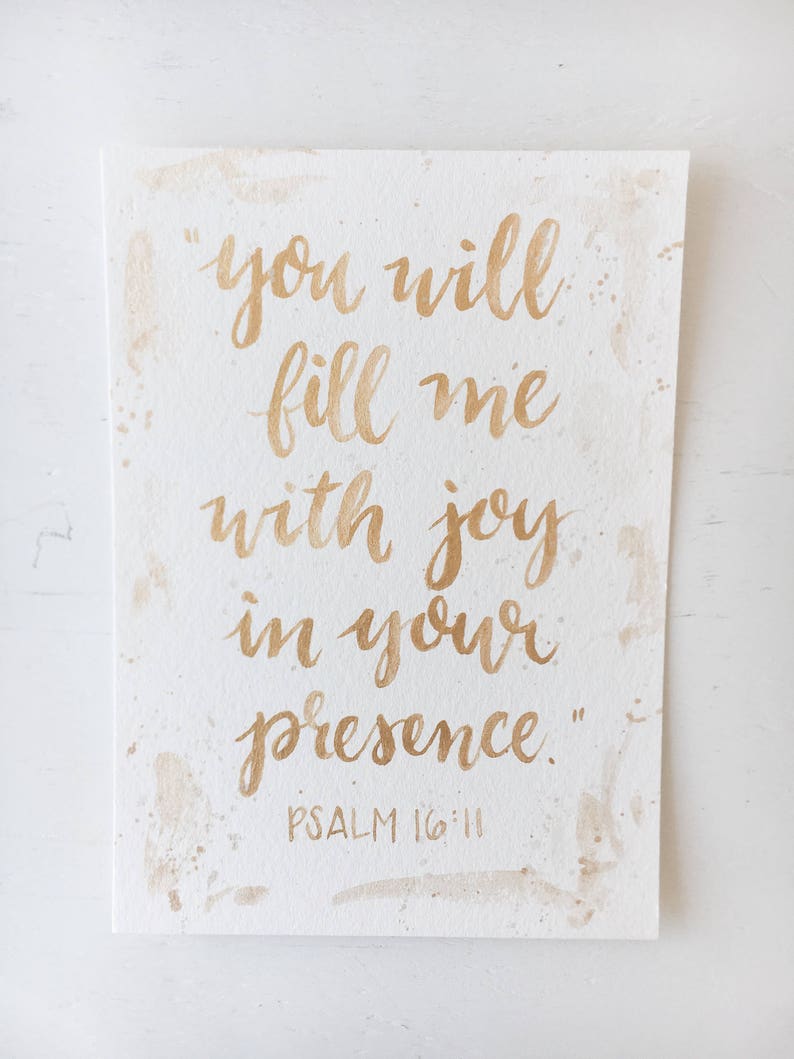 Hand Lettered Watercolor Bible Verse // Select Your Custom Own Verse image 8