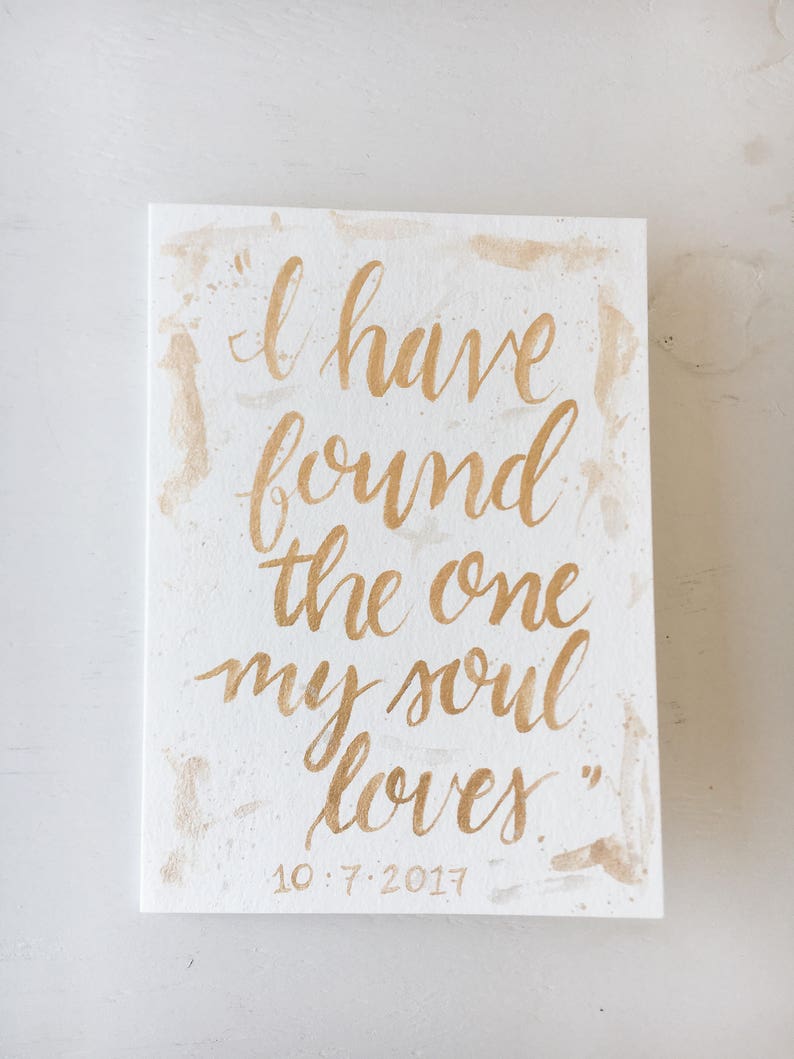 Hand Lettered Watercolor Bible Verse // Select Your Custom Own Verse image 6