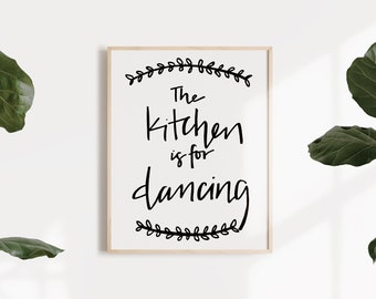 The Kitchen is for Dancing // 8x10 Framable Print