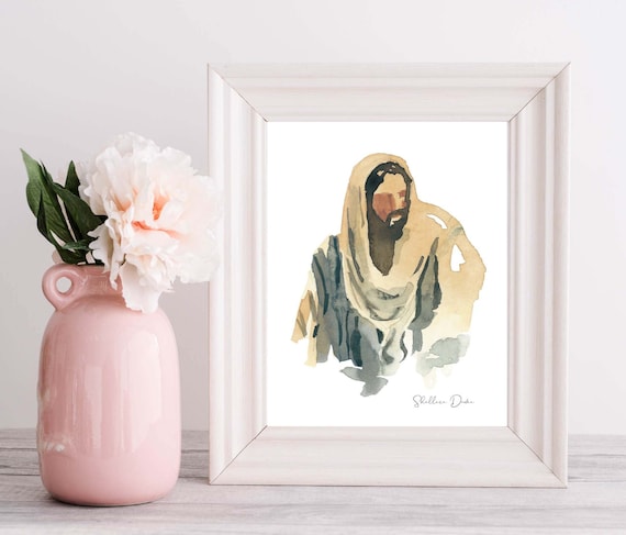 5x7 Inch Jesus Painting PRINTABLE DIGITAL DOWNLOAD of Christ - Etsy