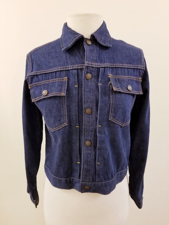 40's/50's Bar C by Carwood Dark Denim Jacket  - R… - image 1