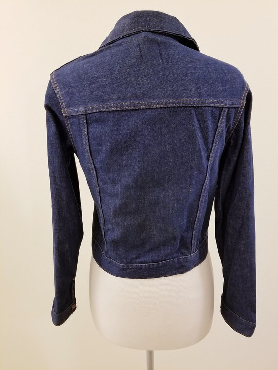 40's/50's Bar C by Carwood Dark Denim Jacket  - R… - image 5