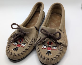 Minnetonka Thunderbird Tan mocassins - Maat 6