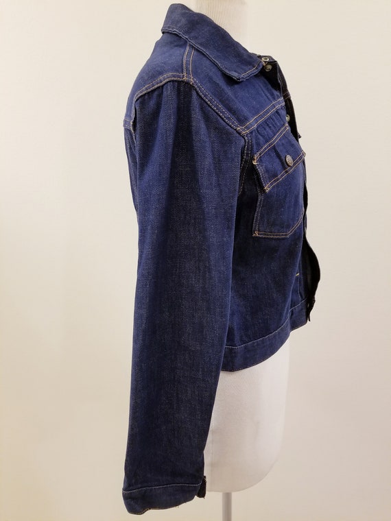 40's/50's Bar C by Carwood Dark Denim Jacket  - R… - image 6