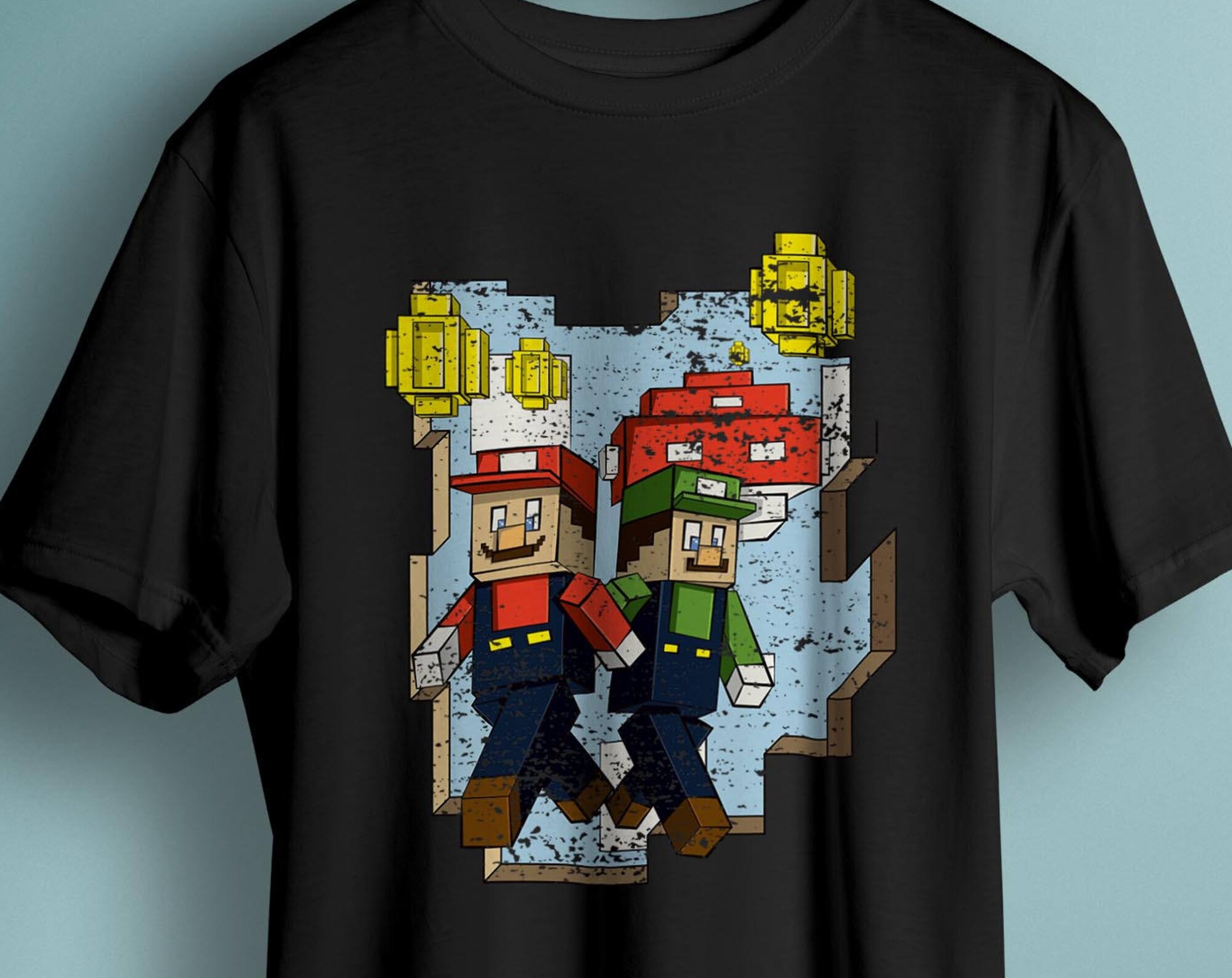 Discover Maglietta T-Shirt Minecraft Mom Uomo Donna Bambini Super Mario Gamer Videogioco