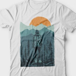 Wanderer, Hiker shirt, Gift for hiker, Hiking shirt, Nature shirt, Nature is calling t shirt, Adventure shirt, Mountain tee, Forest shirt