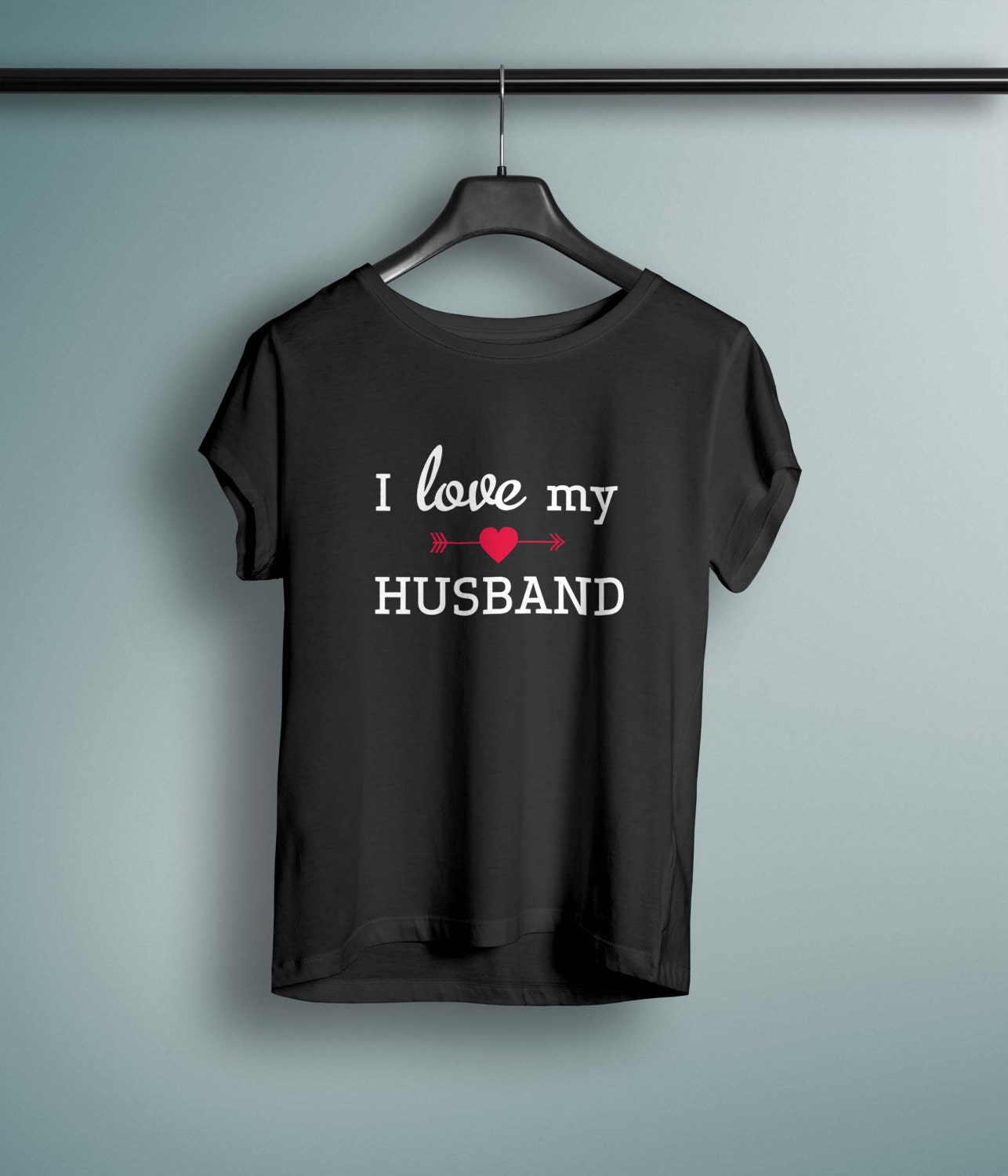 Matching Couple Shirts Half Heart Womam Man Couple Tshirts Printed For Men  Women Hubby Wife Perfect Gif…