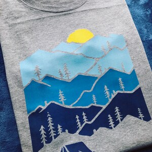 Camper shirt, Adventure Shirt, Mountain shirt, Sunset t-shirt, Nature shirt, Hiking shirt, Gift for Hiker, Nature prints, Graphic Tee