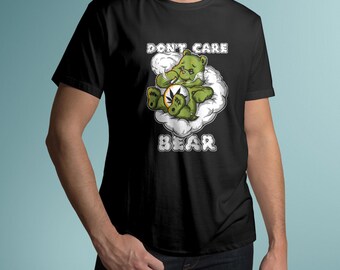 Edibles Sativa Shirt Indica tshirt Don't Care Bear Weed T Shirt Men and Women Stoner Gifts Weeds Shirt 420gifts