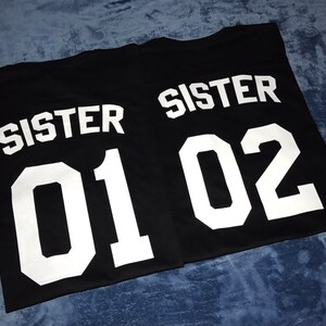 Sister T-shirts Sister 01 Shirt Big Sister Shirt Little - Etsy