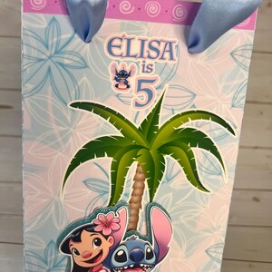 Personalized Lilo & Stitch party favor, Customized goodie bag, Box afbeelding 16