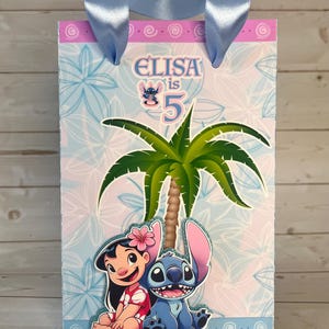 Personalized Lilo & Stitch party favor, Customized goodie bag, Box afbeelding 13