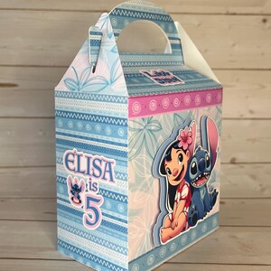 Personalized Lilo & Stitch party favor, Customized goodie bag, Box afbeelding 18
