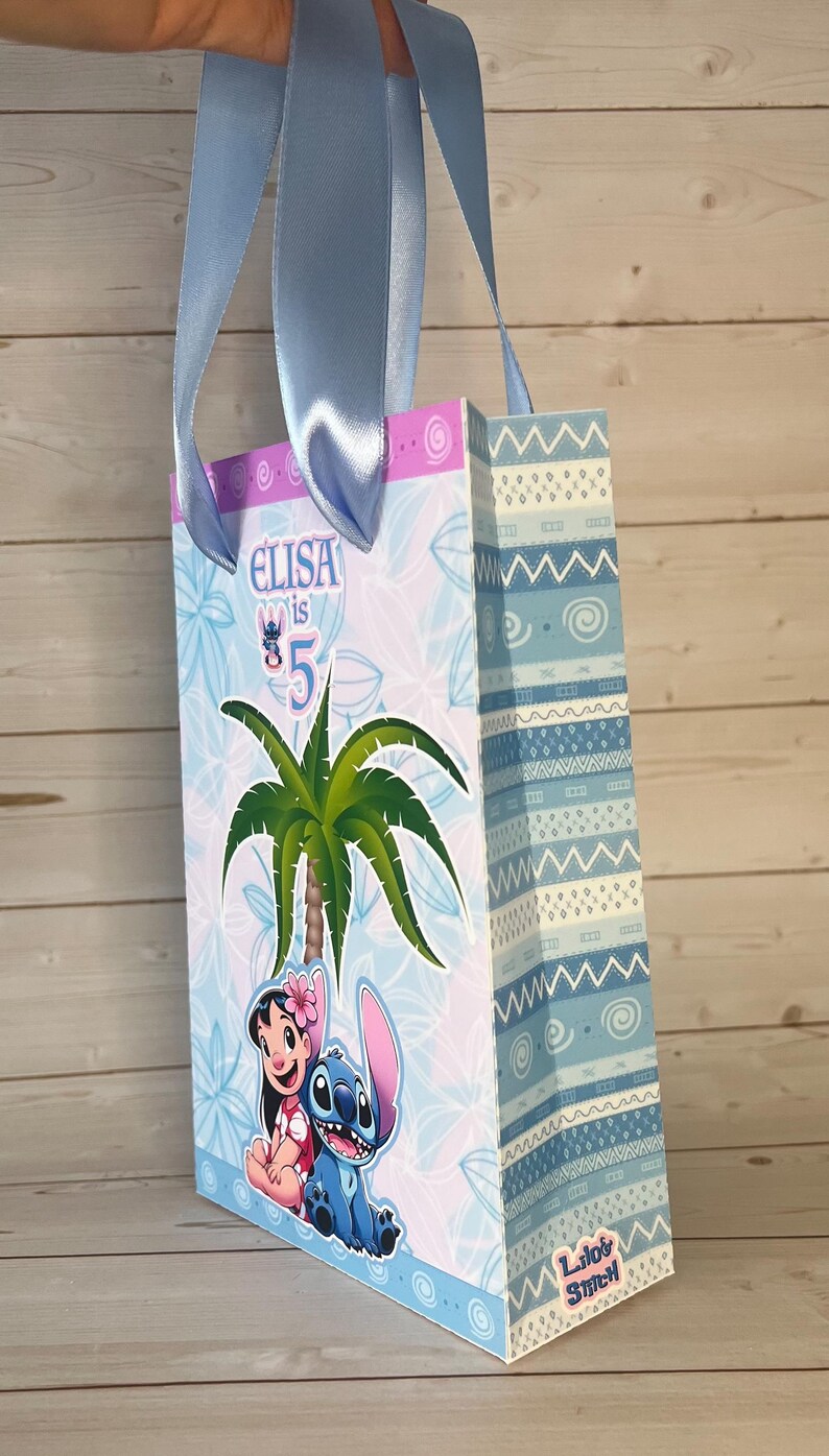 Personalized Lilo & Stitch party favor, Customized goodie bag, Box afbeelding 14
