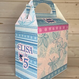 Personalized Lilo & Stitch party favor, Customized goodie bag, Box afbeelding 19