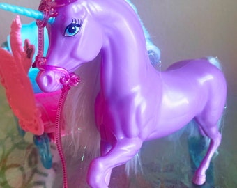 Buy BARBIE Horse Swan Lake Lila Unicorn and Carriage RARE Set