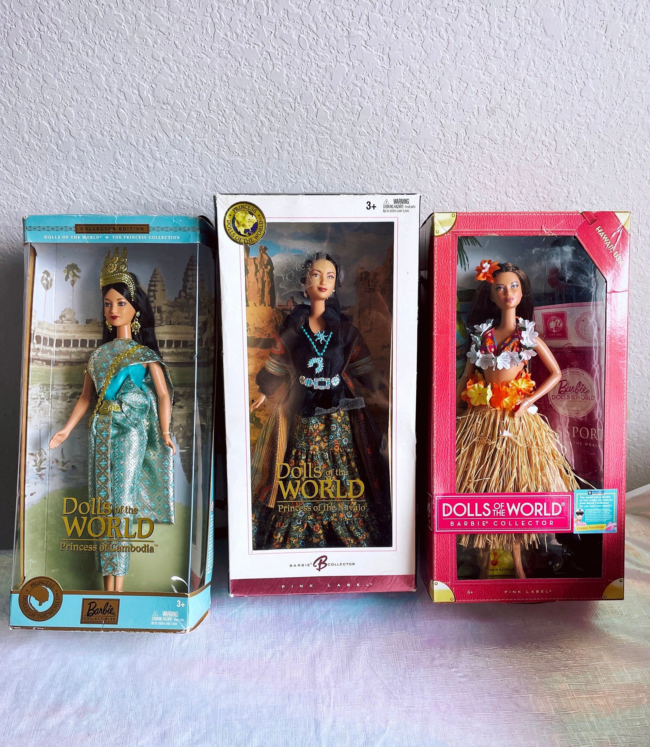 Passport Dolls of the World Morocco Hawaii Princess of Cambodia Navajo  Barbie -  Norway
