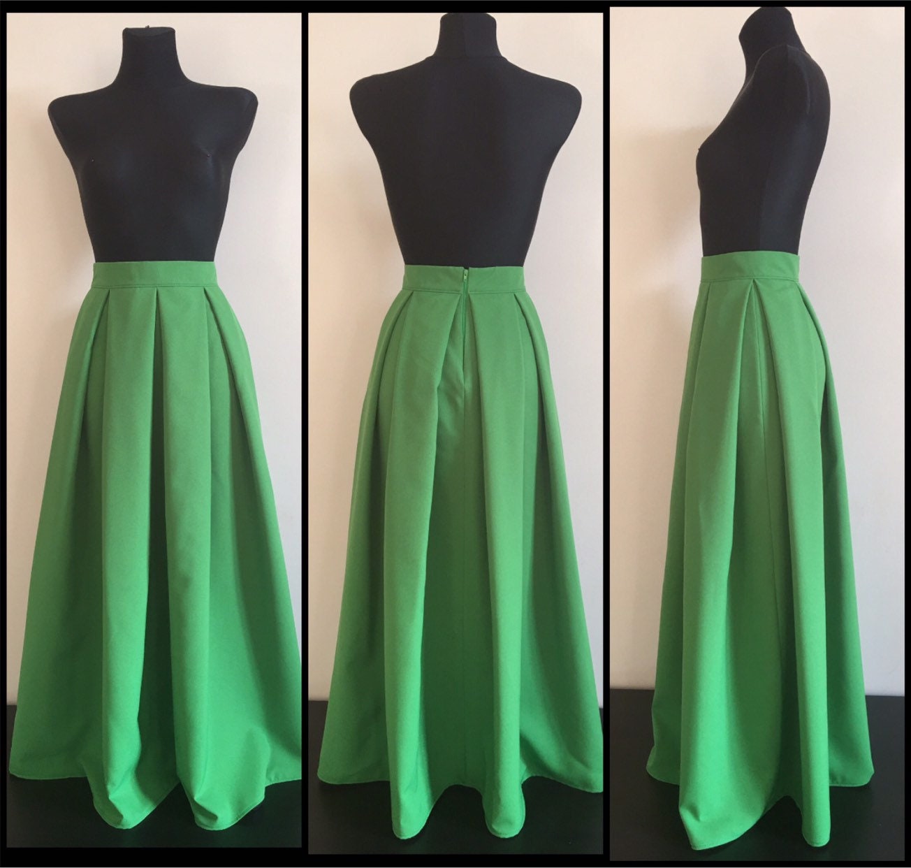 bright maxi skirt