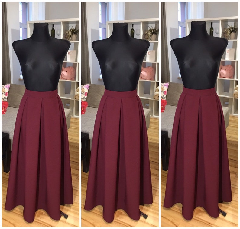 etsy maxi skirt