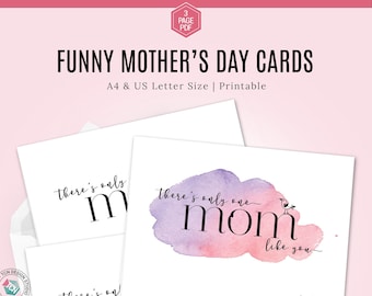 Printable Mothers Day Card, Funny Mother's Day Cards, Celebrate You Mom Card, Mothers Day Greeting Card, Instant Download Mothers Day Card