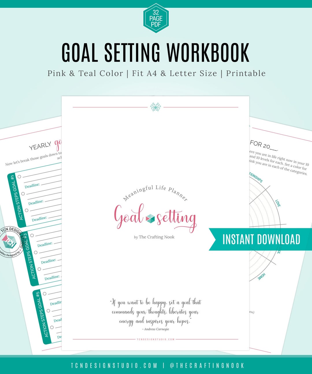 2023 Printable Goal Planner, Goal Planner, Goal Setting Planner, Goal ...